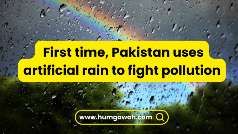 First time, Pakistan uses artificial rain to fight pollution