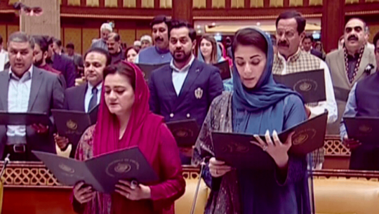 Punjab MPs sworn in. Speaker vote tomorrow.